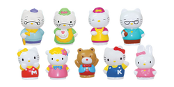 Hello Kitty dockhus familj